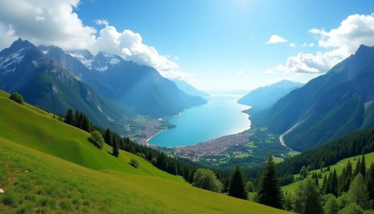alpine adriatic landscape fusion