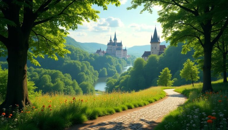 fairytale forests and cities