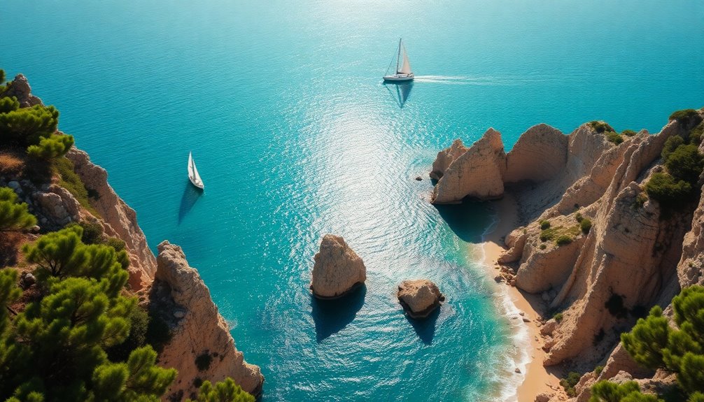 stunning cliffs and coves
