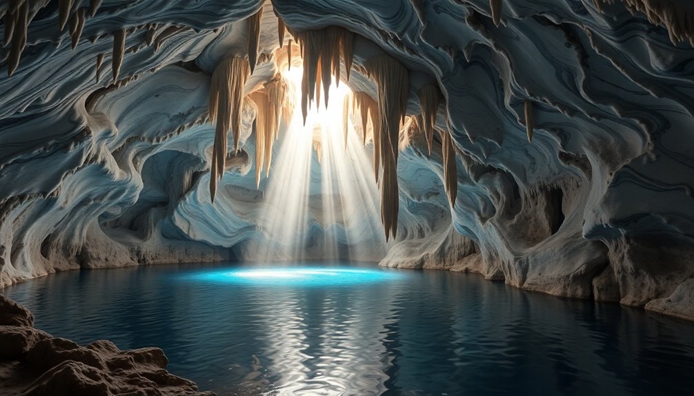 stunning underground marble landscape