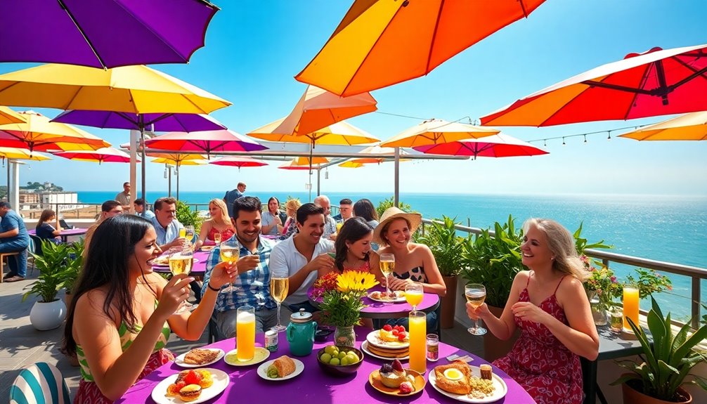 sunny rooftop dining spots