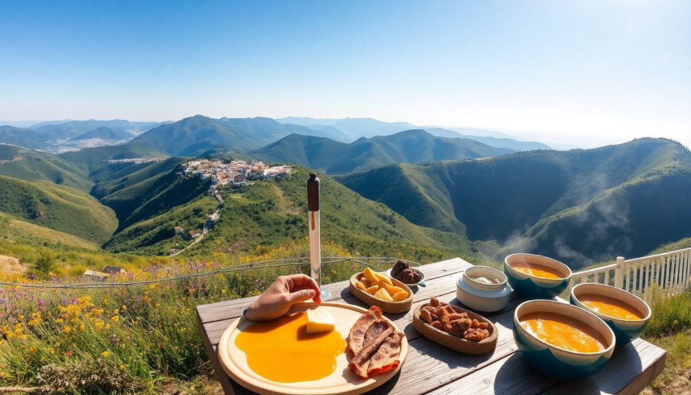 taste regional dishes outdoors
